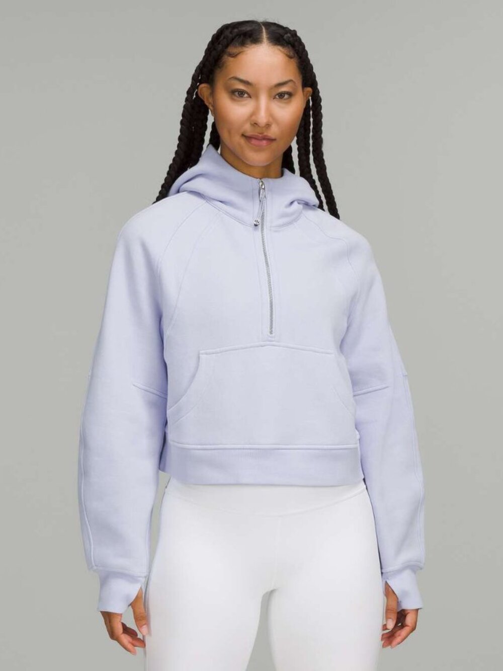 Lululemon Scuba Oversized Half Zip Hoodie Pastel Blue XL/XXL